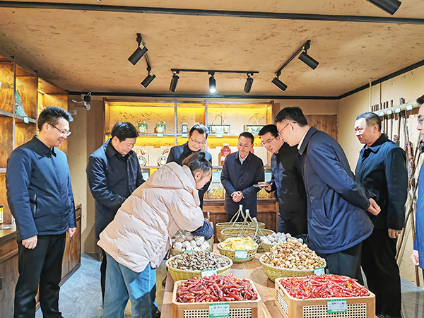 20240919172671732142.jpg 齐腾云向来何家岩村调研的领导介绍共富创客的经营状况。 (2).jpg